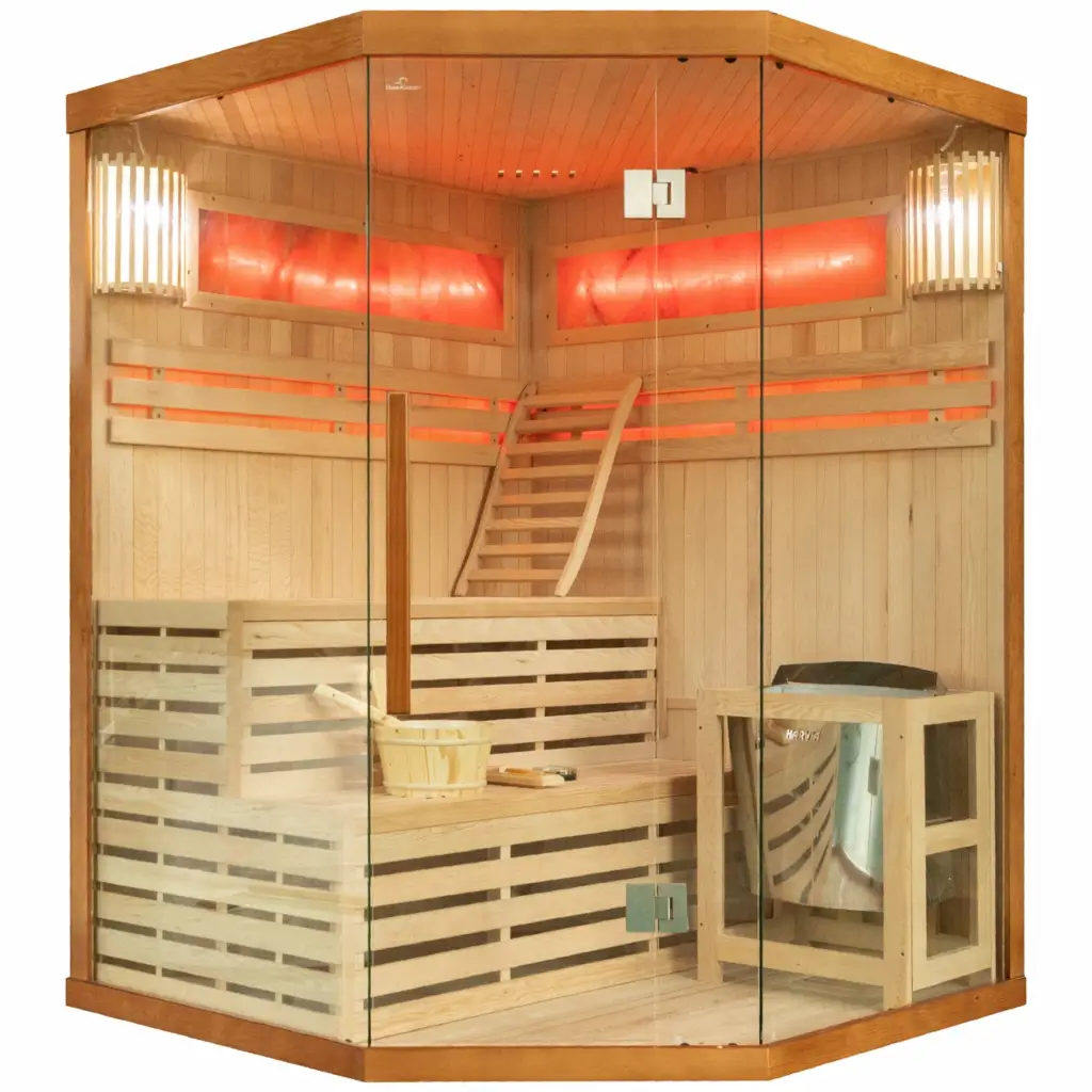 Sauna fińska narożna