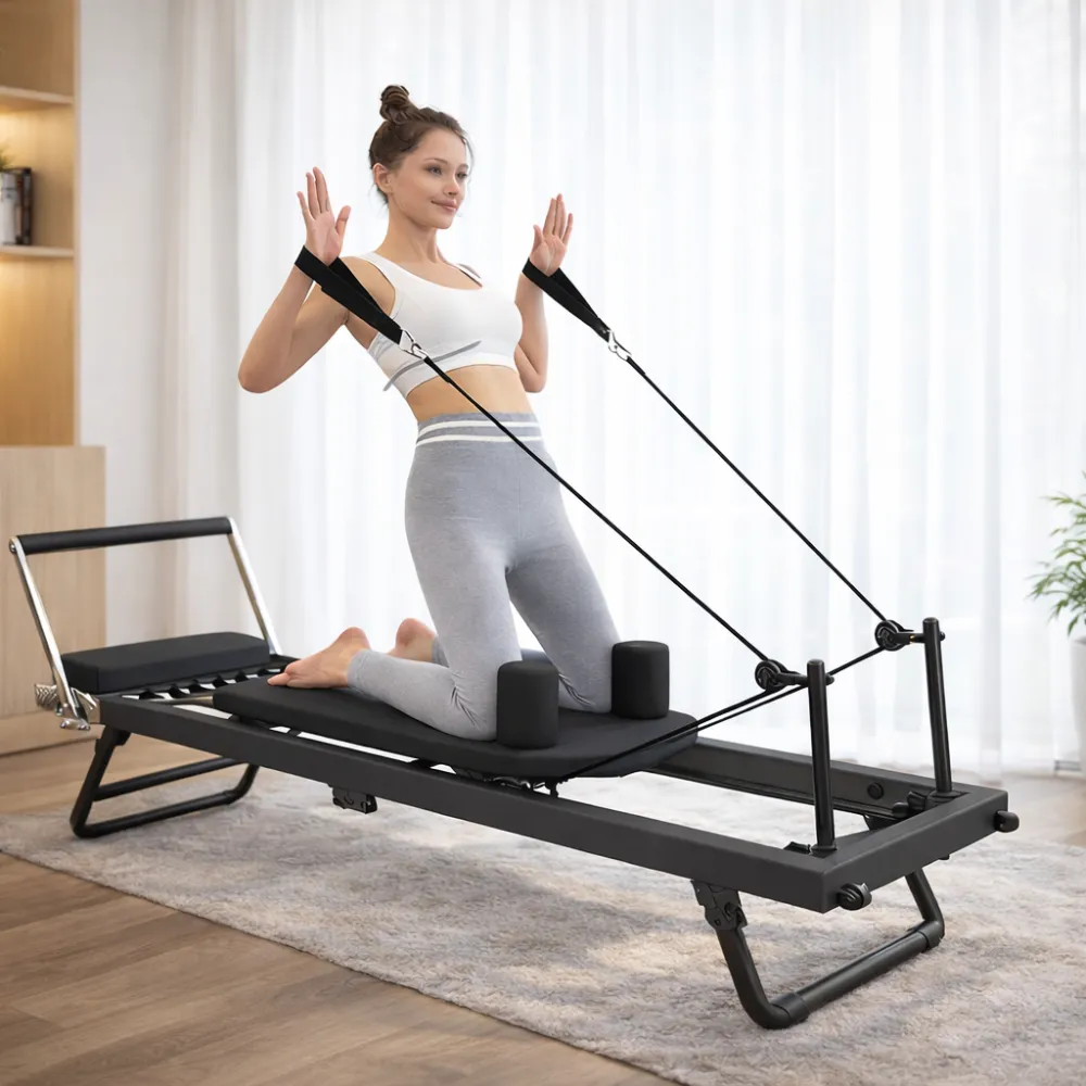 ŁÓŻKO DO PILATESU Profesjonalne Stabilne Mocne Składane Trenuj W Domu 1 ŁÓŻKO DO PILATESU Profesjonalne Stabilne Mocne Składane Trenuj W Domu