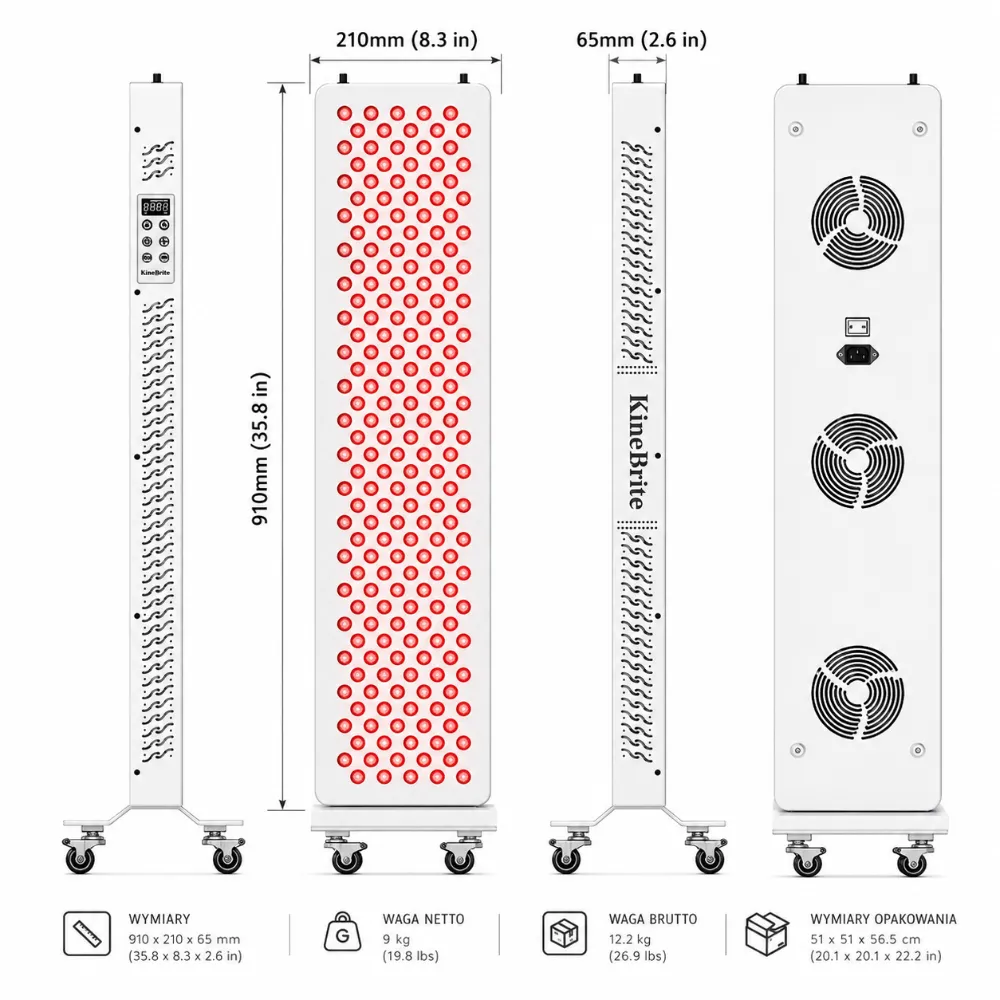 Profesjonalny Panel LED Beauty 7 Długości Fal AI 200 LED 1000W Pielęgnacja Skóry Twarzy i Ciała SPA 2 Profesjonalny Panel LED Beauty 7 Długości Fal AI 200 LED 1000W Pielęgnacja Skóry Twarzy i Ciała SPA - obrazek 2