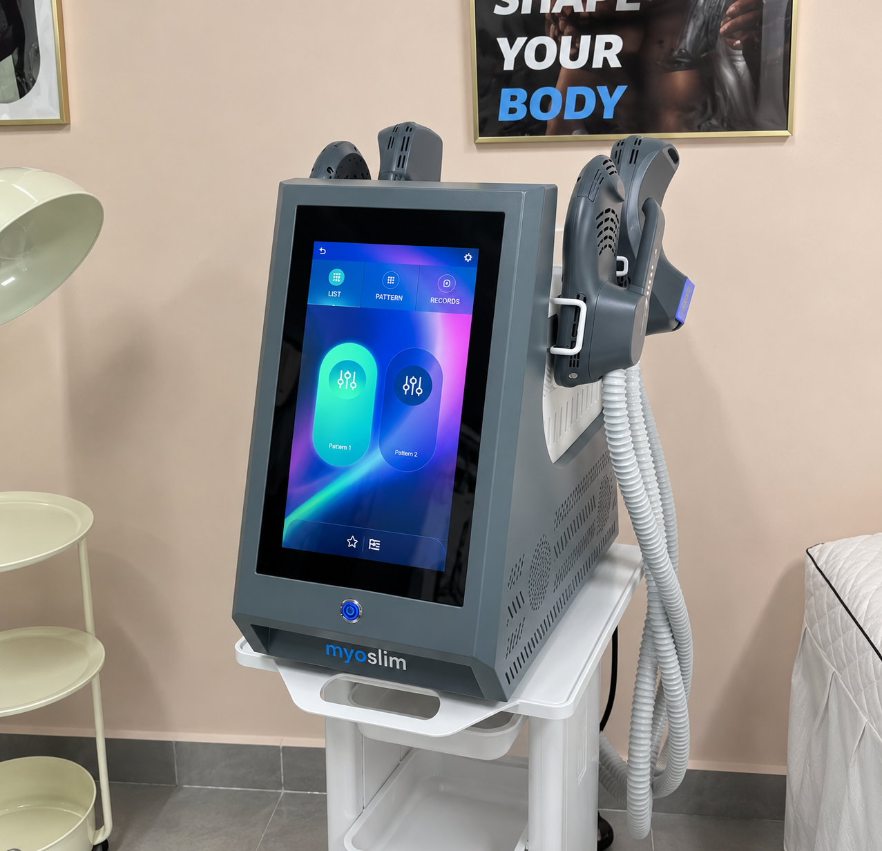 MYOSLIM 6500W 15T – Profesjonalne Urządzenie Kosmetyczne EMS do Modelowania Sylwetki, 4 Głowice 1 MYOSLIM 6500W 15T – Profesjonalne Urządzenie Kosmetyczne EMS do Modelowania Sylwetki, 4 Głowice